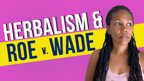 Beautiful Black Woman Herbalism Roe v Wade